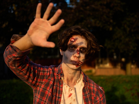 halloween portrait zombie