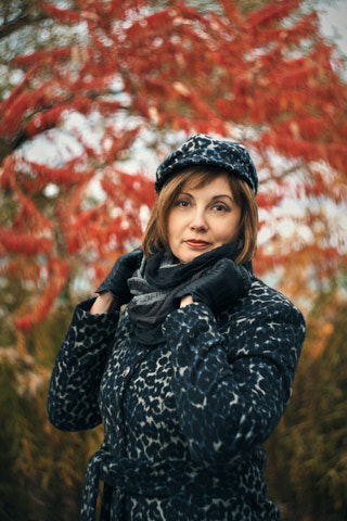 autumn portrait of woman