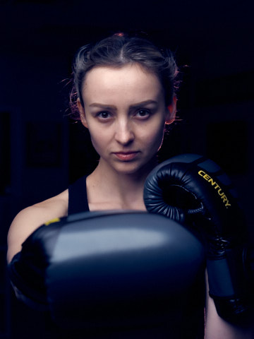 boxing girl photo