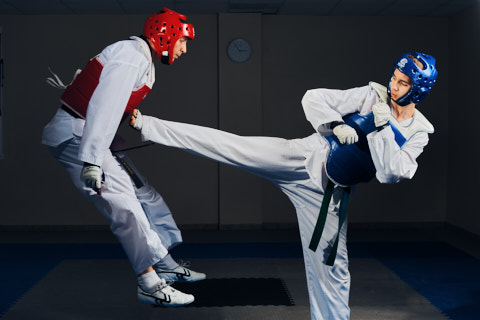 taekwondo fighters